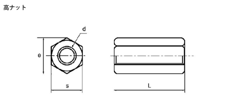 高ナット（長ナット）/よくわかる規格ねじ